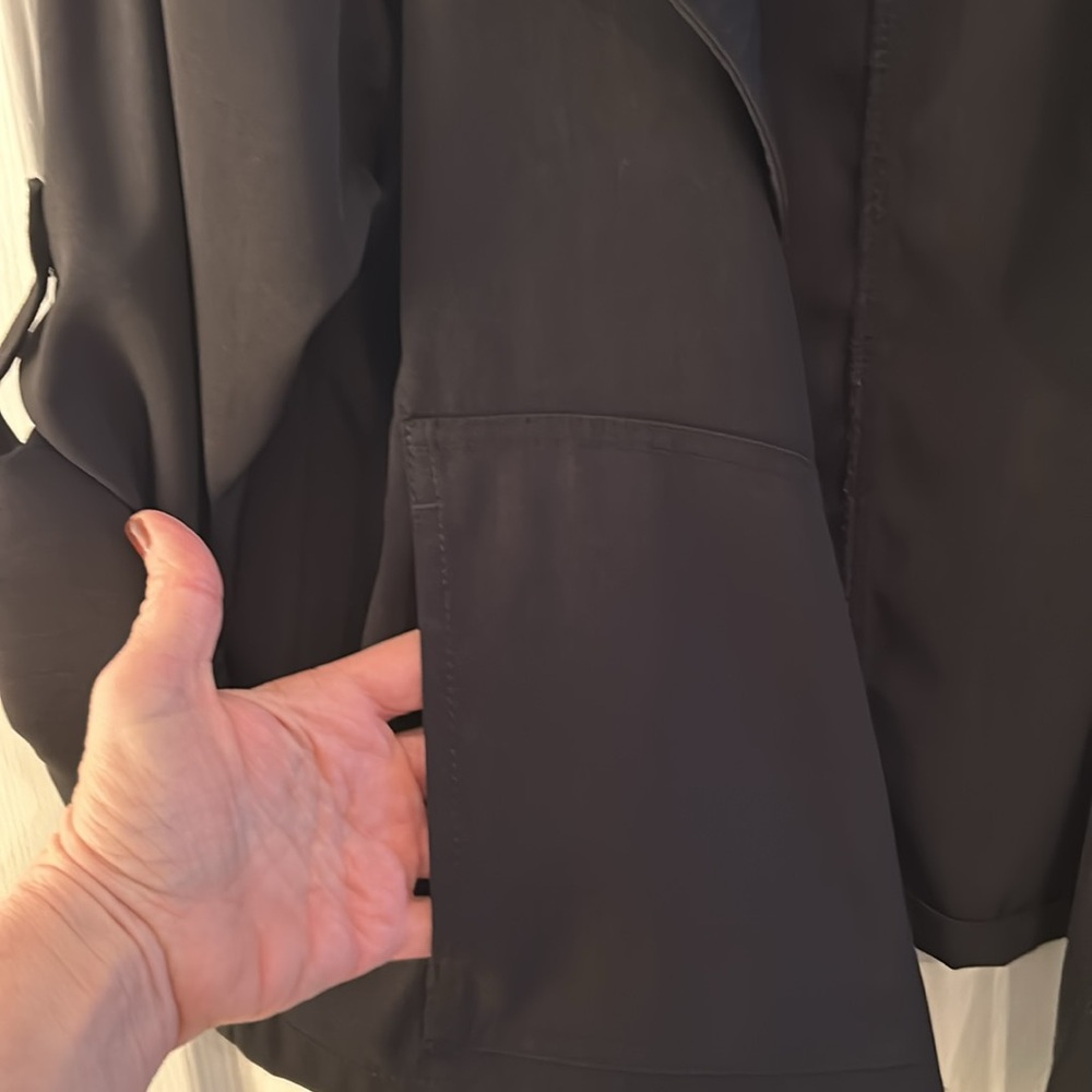 Max Studio Lightweight Black Jacket Size Medium - image 7